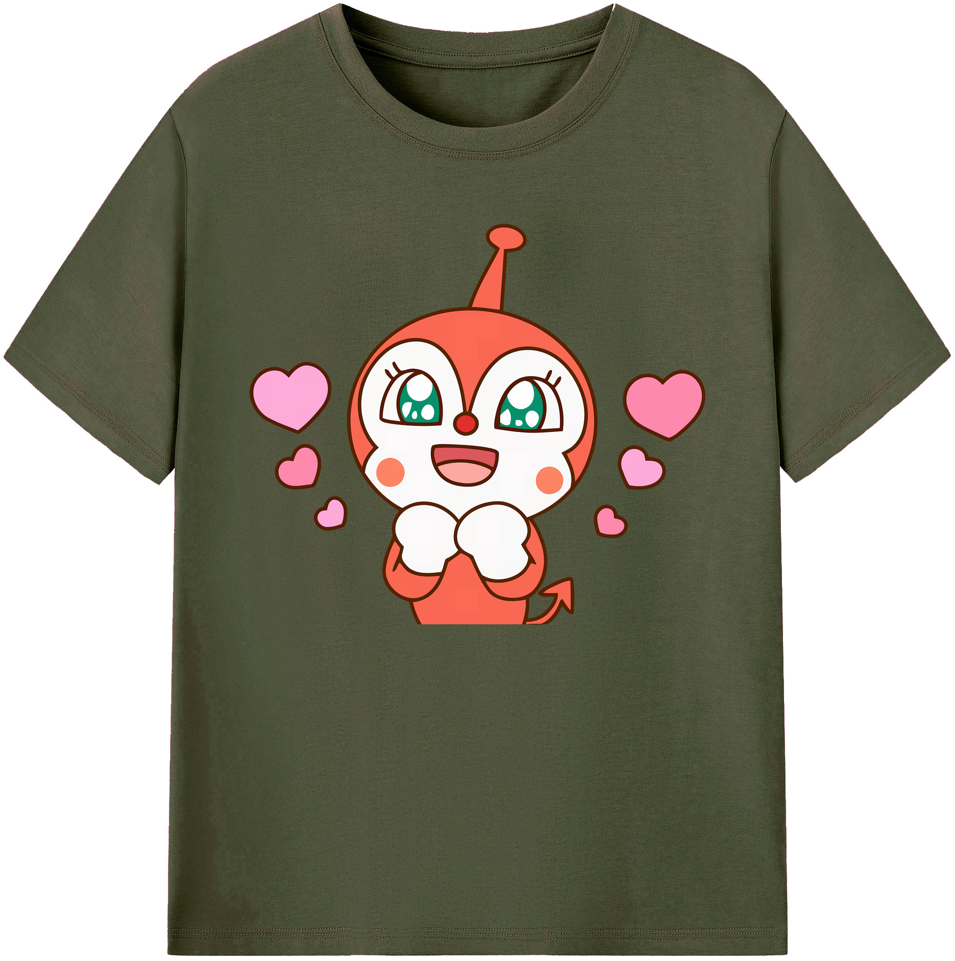 （画像用） アンパンマン Anpanman 綿100％ メンズ半袖Tシャツ｜肌触りやわらか＆通気性